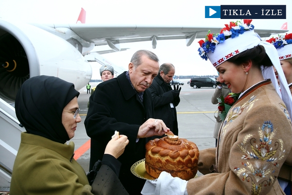 Cumhurbaşkanı Erdoğan, Belarus'ta böyle karşılandı