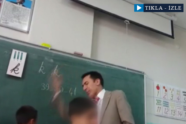 Okulda öğretmen şiddeti!