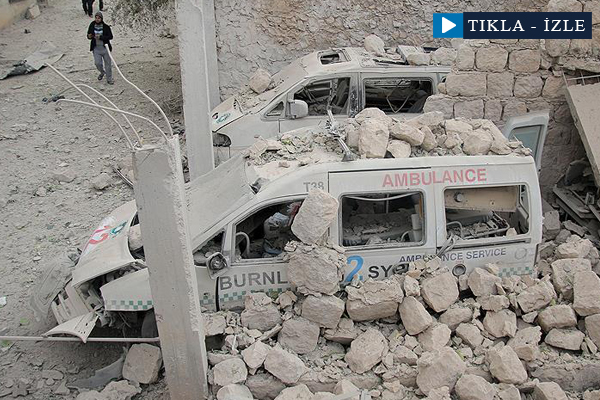 Suriye'de tıp merkezine saldırı