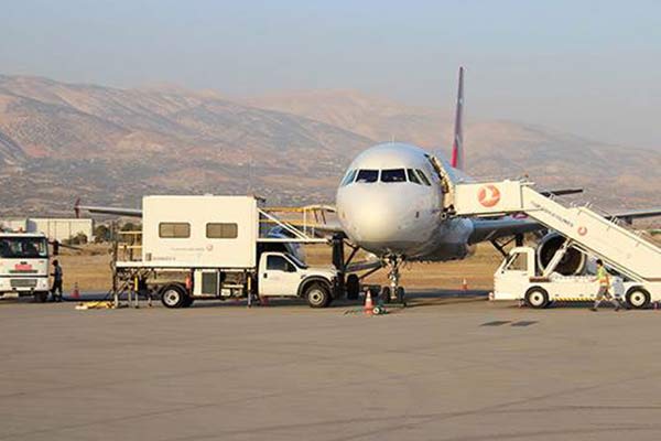 Kahramanmaraş’ta uçuşlara yağmur engeli