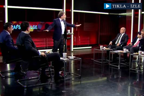 Canlı yayında kavga ettiler