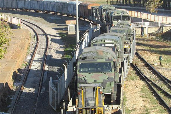 İstanbul'dan sevk edilen askeri araçlar Gaziantep'te