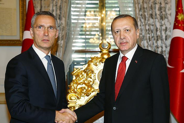 Erdoğan Stoltenberg'i kabul etti