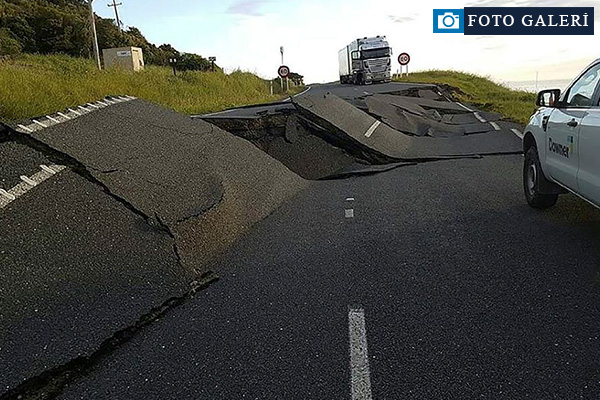 Yeni Zellanda'da deprem yıktı geçti!