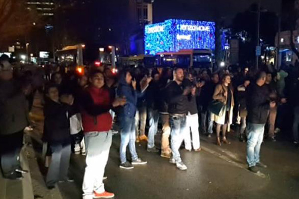 Levent’te İETT protestosu