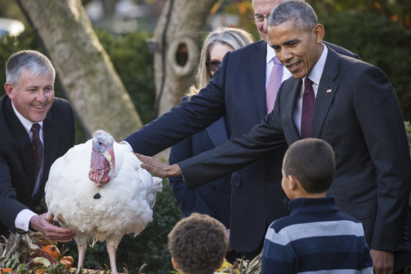 Obama iki hindiyi affetti
