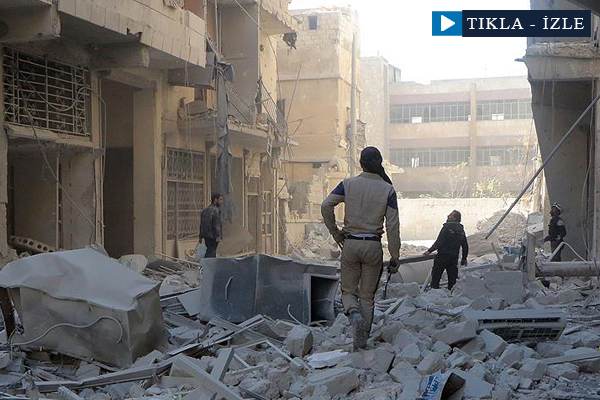 Rus savaş uçakları Halep'te yerleşim yerlerini vurdu