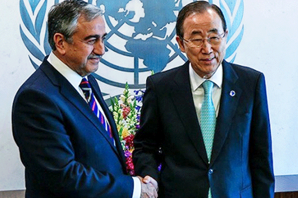 Akıncı Ban Ki Moon ile görüştü