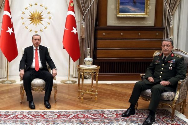 Erdoğan Genelkurmay Başkanı Akar'ı kabul etti