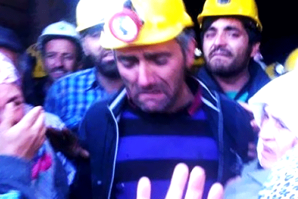 Mahsur kalan işçi 23 saat sonra kurtarıldı