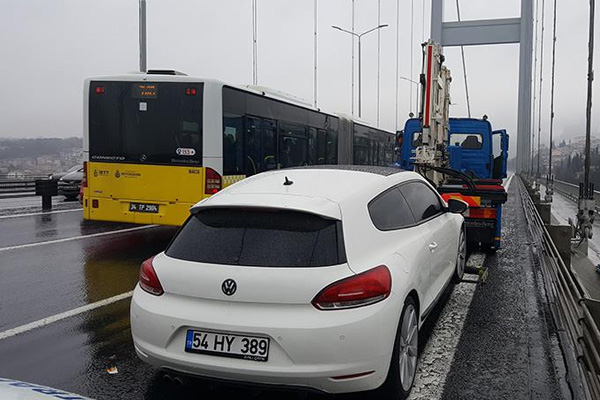 15 Temmuz Şehitler Köprüsü'nde hareketli dakikalar