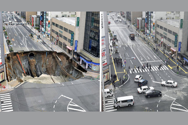 Dünyanın konuştuğu yol yeniden çöktü