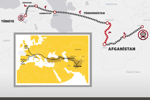 Afganistan'ı Avrupa'ya bağlayacak demiryolu hattı açıldı