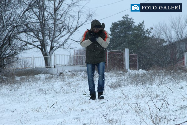 Kırklareli'de kar yağışı