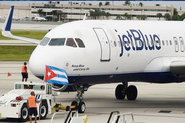 55 yıl sonra Küba'ya ilk tarifeli uçuş