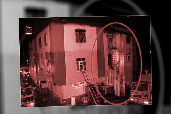 'Yangın merdiveninin kapısı kilitli değildi'