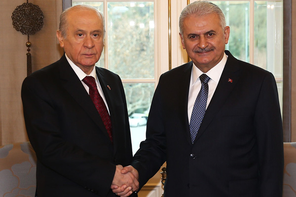 Yıldırım-Bahçeli görüşmesi başladı