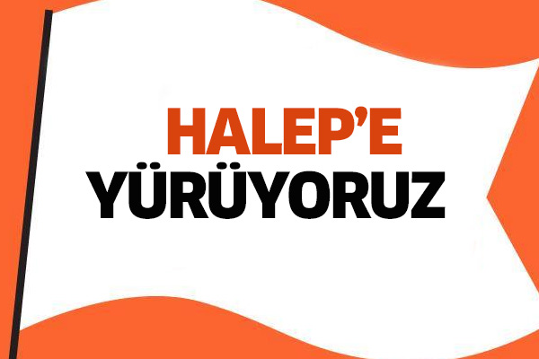 Binler Halep'e yürüyor
