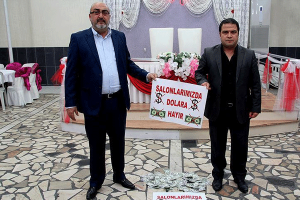 Düğünde dolar yasak