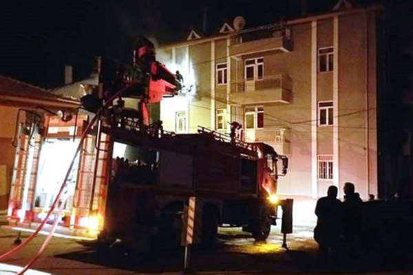 Kütahya’da kız öğrenci yurdunda yangın