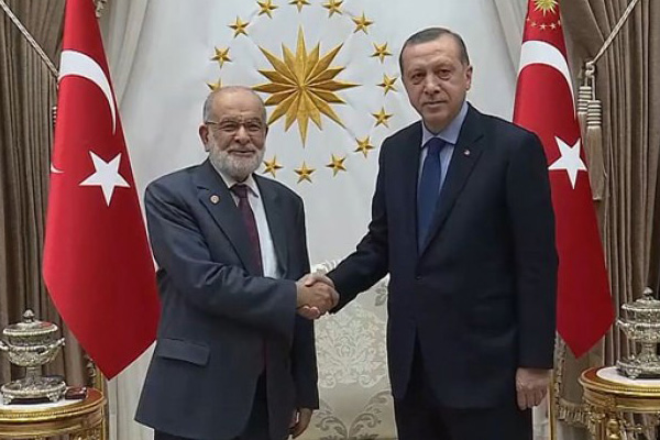 Erdoğan, SP liderini kabul etti