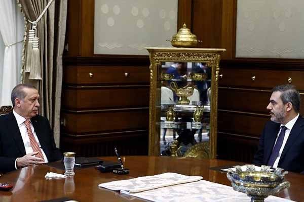 Erdoğan, MİT Müsteşarını kabul etti