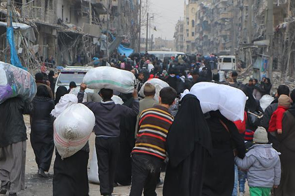 UNICEF: Halep'in doğusunda son 10 günde 31 bin 500 kişi yerinden edildi