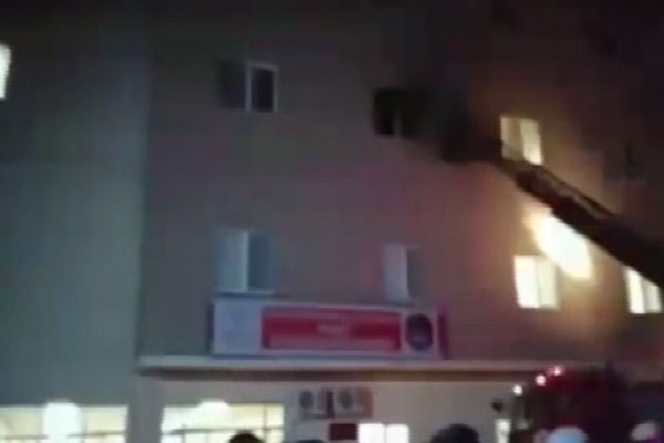 Mardin Kız Yurdunda yangın paniği