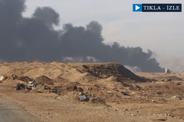 IŞİD Musul’da petrol kuyularını ateşe verdi