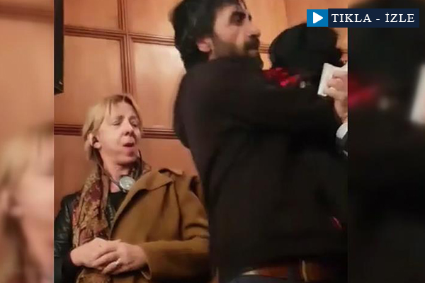 Can Dündar'a soru sormak isteyen Türk vatandaşı saldırıya uğradı