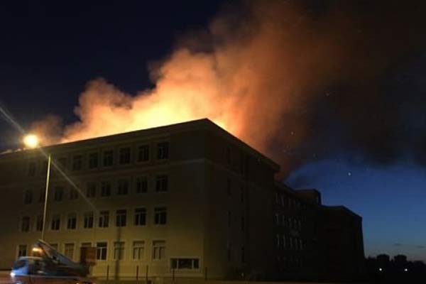 Edirne'de bir okulda yangın çıktı