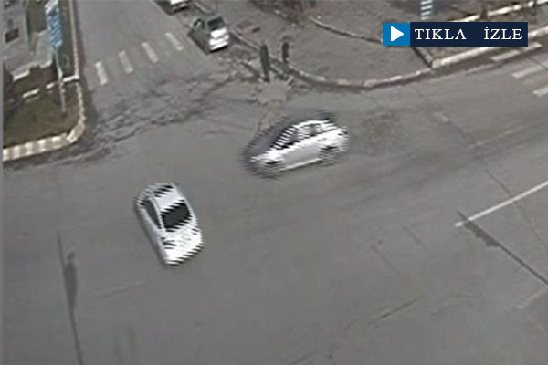 Kaza anları mobesa kamerasında