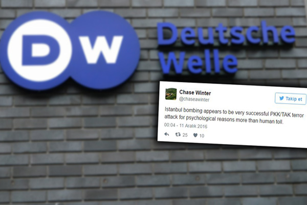 Alman DW muhabirinden saldırıyla ilgili skandal tweet