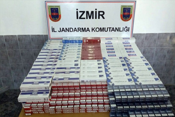 Jandarmanın şüphesi kaçak sigaraları yakalattı