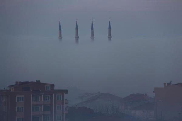 Edirne'de yoğun sis