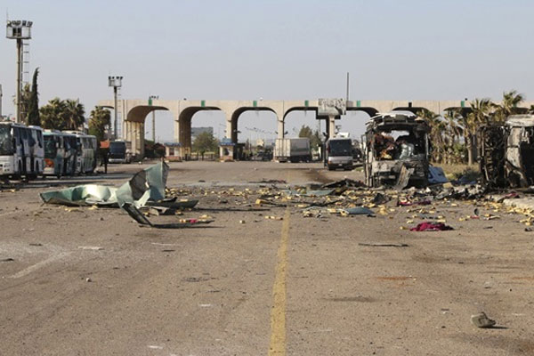 Suriye'den Ürdün'e geçmeye çalışan araç vuruldu