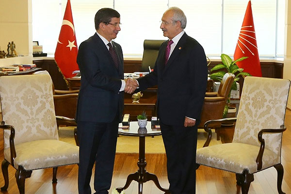 Davutoğlu, Kılıçdaroğlu görüşüyor