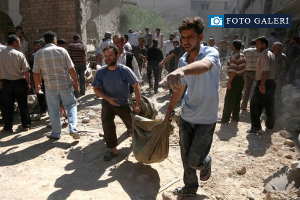 Suriye'de pazar yerine hava saldırısı