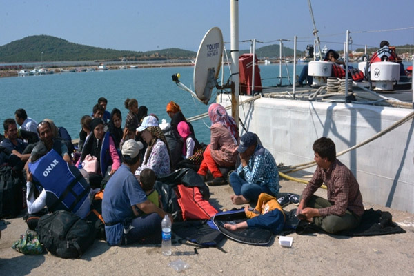 Ayvalık’ta 71 kaçak göçmen yakalandı