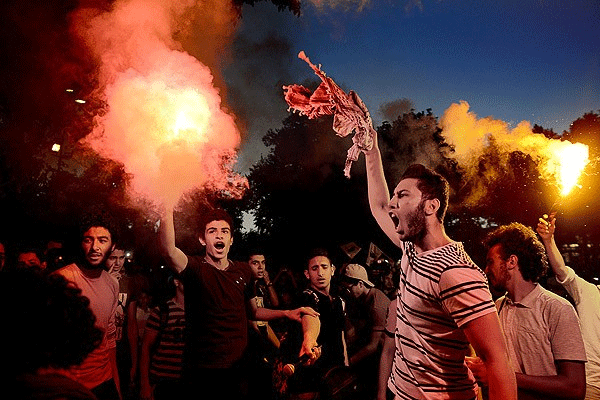 Fatih'te Rabia protestosu