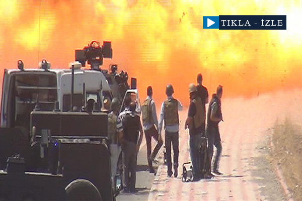 Bomba yüklü araç fünye ile patlatıldı