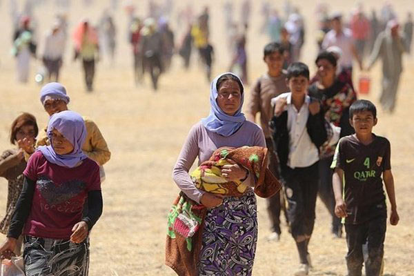 40 bin Yezidi'yi yerinden oldu