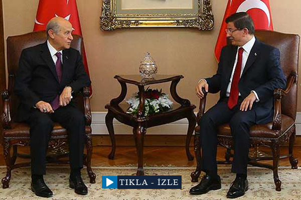 Davutoğlu-Bahçeli görüşmesi sona erdi