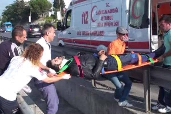 E-5’te yaralı taşıma rezaleti