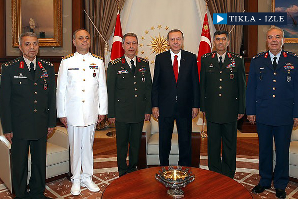 Erdoğan yeni komutanları kabul etti