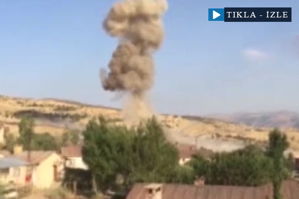 Şırnak'ta bomba yüklü araç böyle patlatıldı