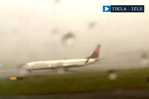 Yıldırım uçağa böyle düştü