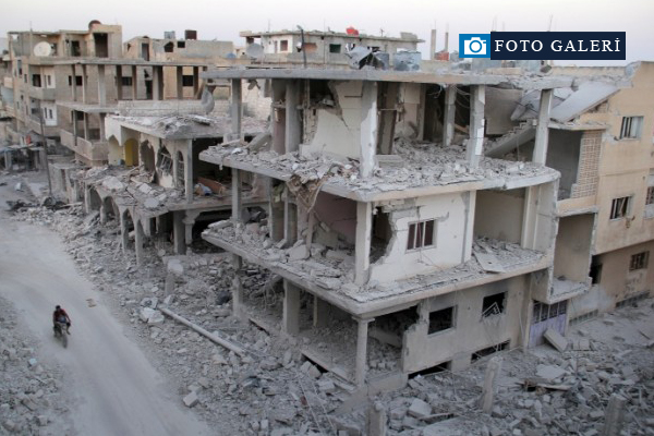 Dera'daki yıkım görüntülendi