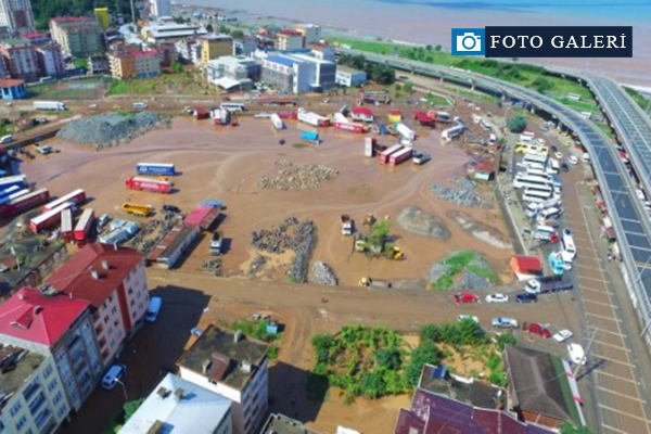 Selin verdiği hasar havadan görüntülendi