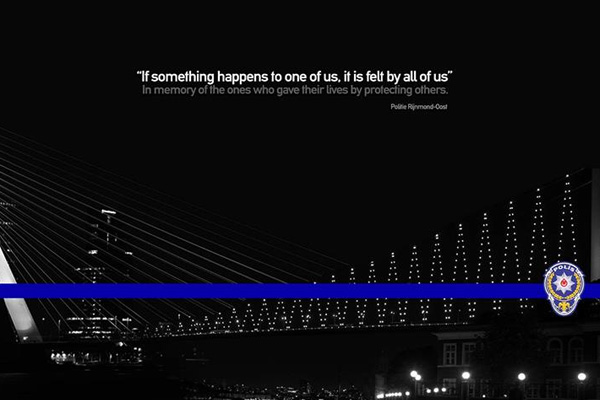 Rotterdam'dan Türk polisine destek